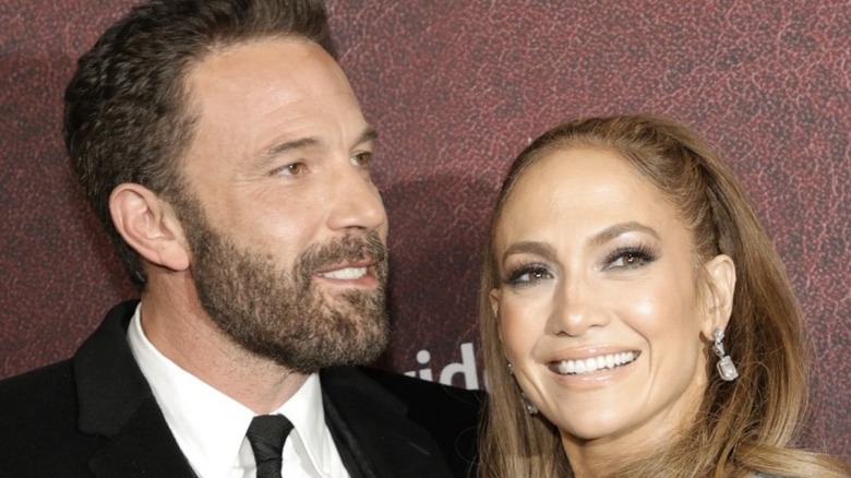 Ben Affleck and Jennifer Lopez attend the Los Angeles premiere of Amazon Studio's "The Tender Bar"