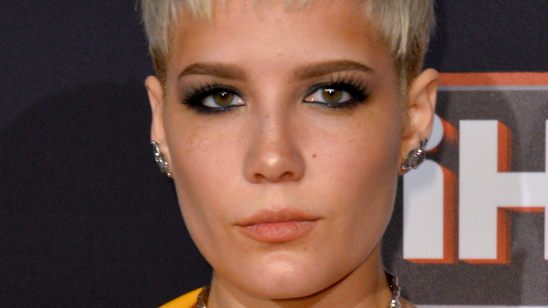 Halsey gazing in front