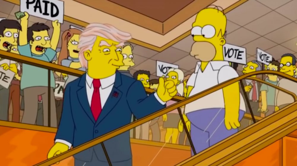 Donald Trump, Homer Simpson on The Simpsons