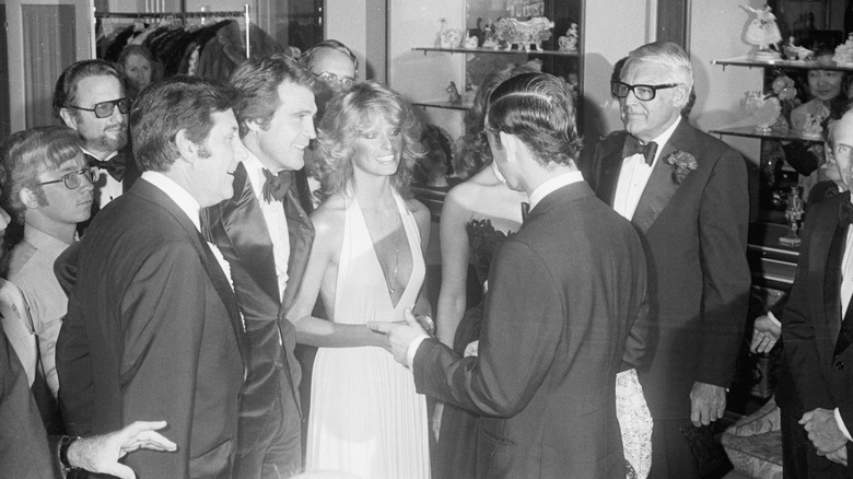 Farrah Fawcett Prince Charles meeting