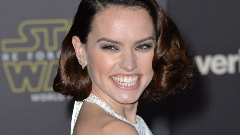 Daisy Ridley at the 'Star Wars' premiere