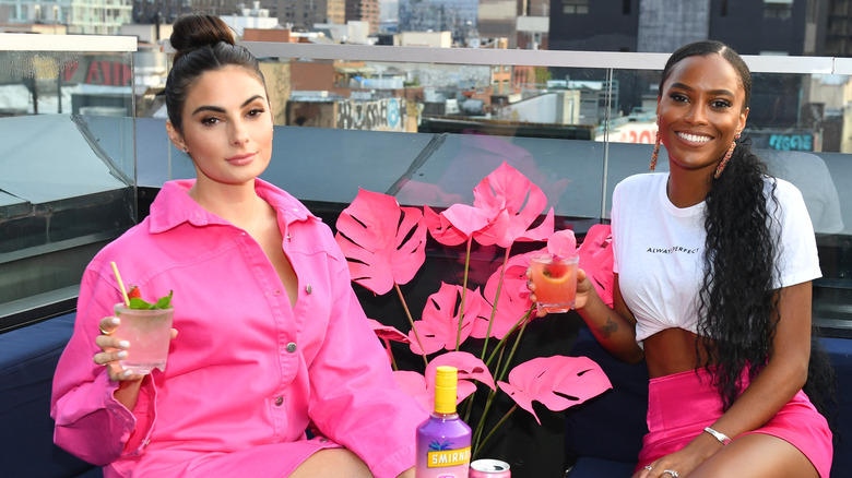 Paige DeSorbo drinking Smirnoff with co-star Ciara Miller