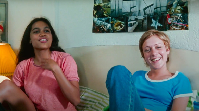 Chloe Sevigny and Rosario Dawson laughing together