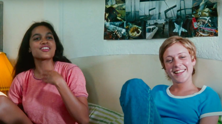 Chloe Sevigny and Rosario Dawson laughing together