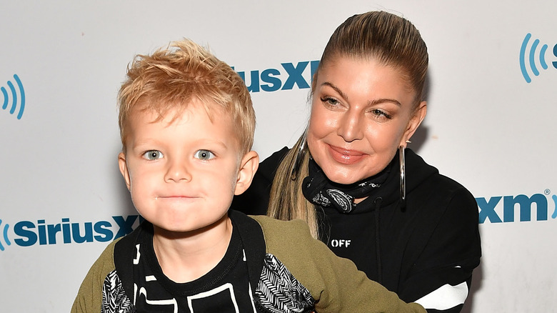 Fergie with son Axl Jack