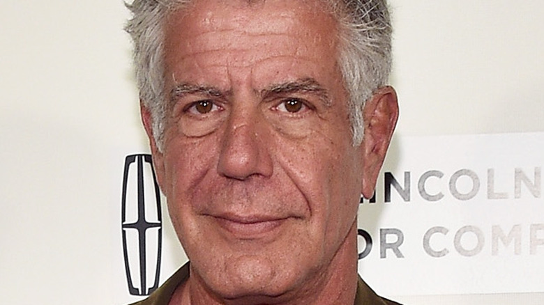 Anthony Bourdain close-up