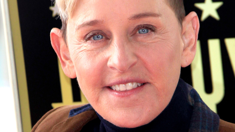 Ellen DeGeneres smiling at camera