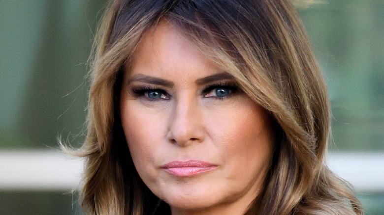 Melania Trump grimacing