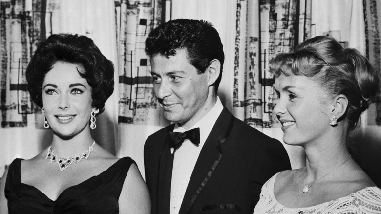 Eddie Fisher with Elizabeth Taylor and Debbie Reynolds