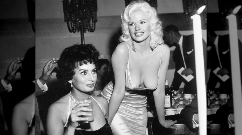 Sophia Loren and Jaybe Mansfield in 1957