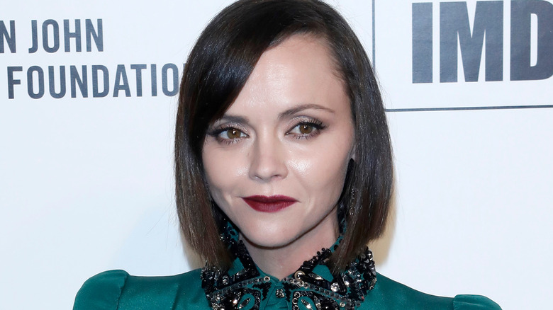 Christina Ricci smirking