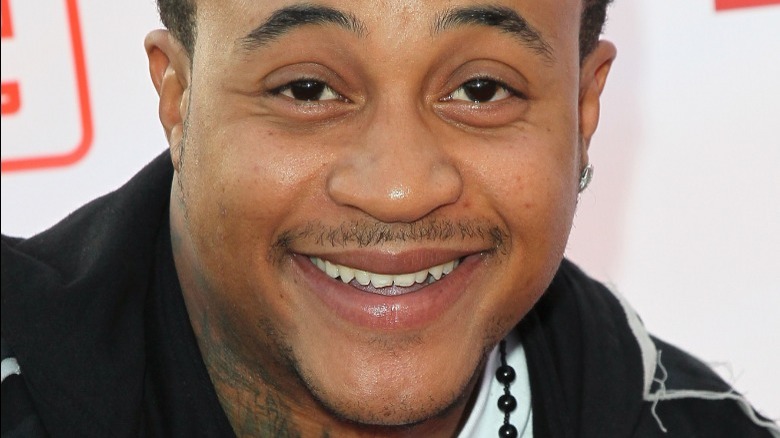 A closeup of Orlando Brown smiling