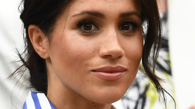 Meghan Markle wide eyed