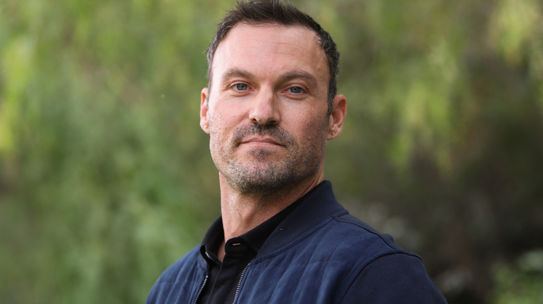 Brian Austin Green looking down