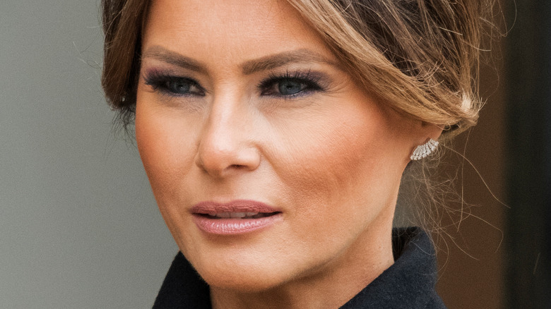 Melania Trump grimacing