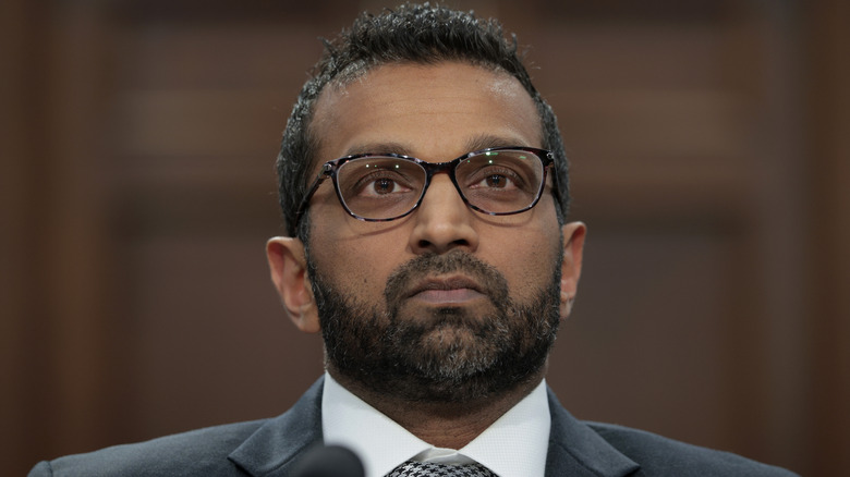 FBI Director Kash Patel arriving to testify before the House Appropriations Committee in the Rayburn House Office Building