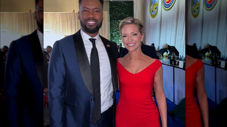 Ainsley Earhardt in red dress at inauguration