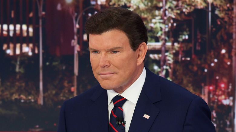 Bret Baier hosts FOX News Channel's "Democracy 2024: Election Night" at Fox News Channel Studios on November 05, 2024.