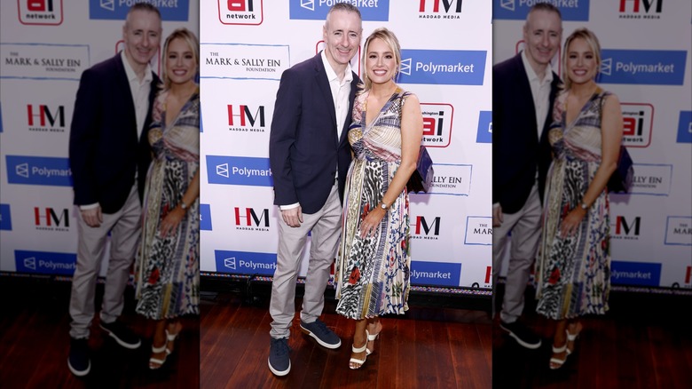 Rep. Brian Fitzpatrick and Jacqui Heinrich attending the 32nd Annual White House Correspondents' Weekend Garden Brunch at Beall-Washington House