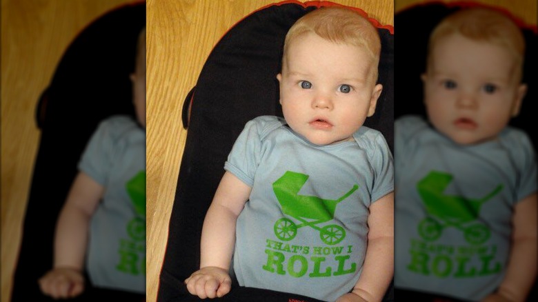 Iain Armitage as a baby
