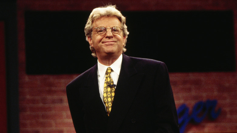 Jerry Springer on set