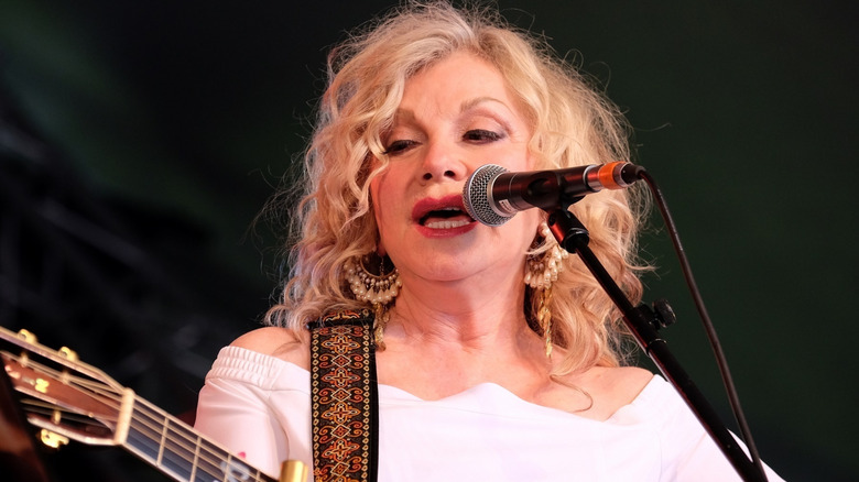Stella Parton performing at Songbird Stage at Cornbury Festival