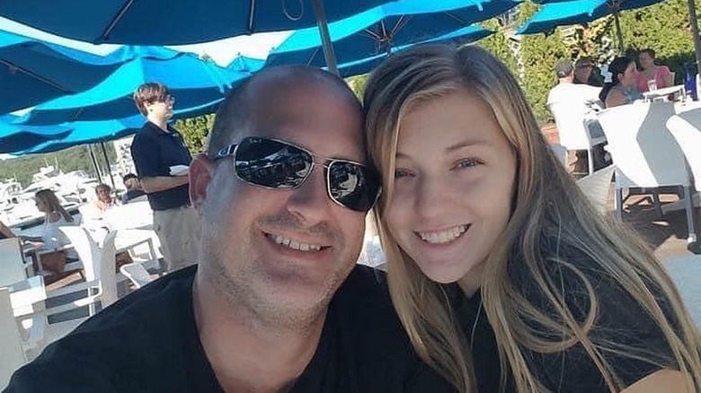 Gabby Petito smiling with her father, Joe Petito