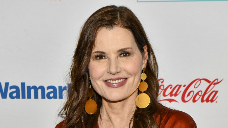 Geena Davis poses in 2025