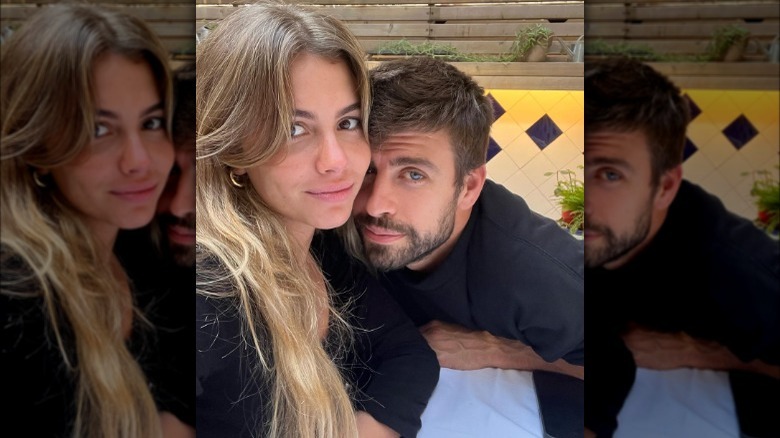Gerard Piqué with Clara Chia Marti