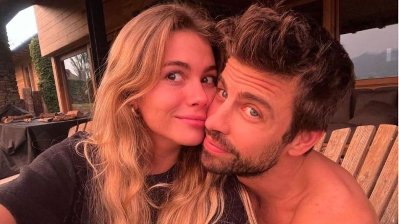 Gerard Piqué with Clara Chia Marti 