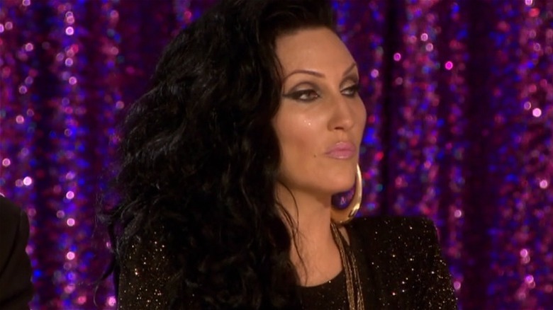 Michelle Visage on Drag Race S4 looking severe