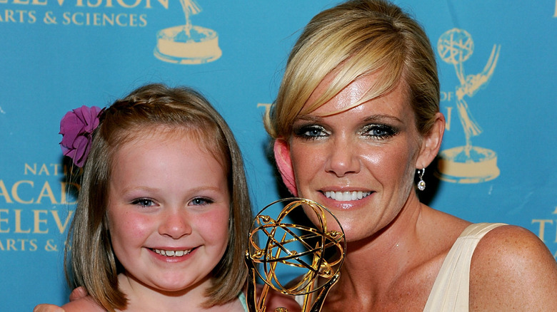 Maura West and her daughter Kate smiling at awards show