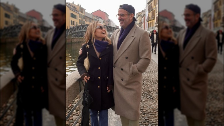 Giada De Laurentiis and Shane Farley posing together in Italy in 2026.