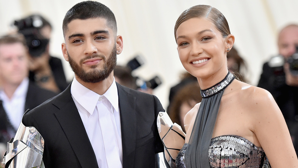 Gigi Hadid and Zayn Malik smiling