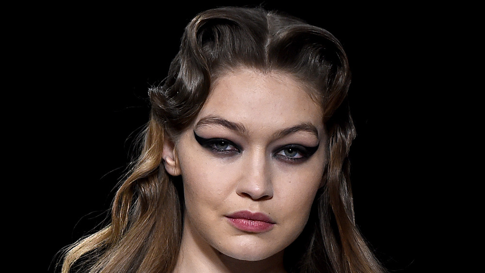 Gigi Hadid on a runway