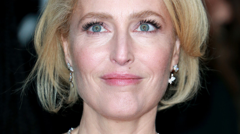 Gillian Anderson smiling