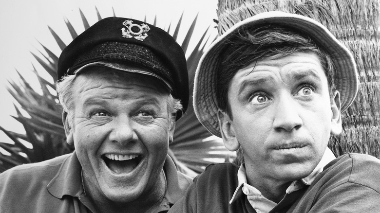 Bob Denver and Alan Hale Jr. in Gilligan's Island