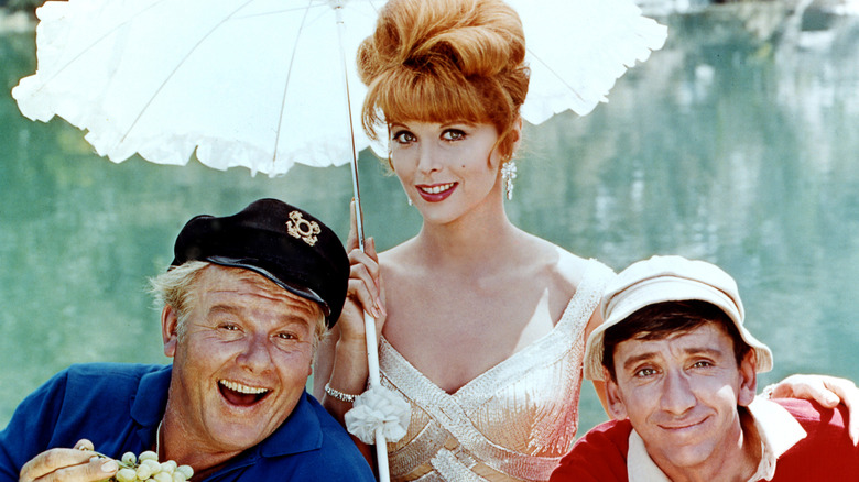 Alan Hale Jr., Tina Louise, and Bob Denver in Gilligan's Island