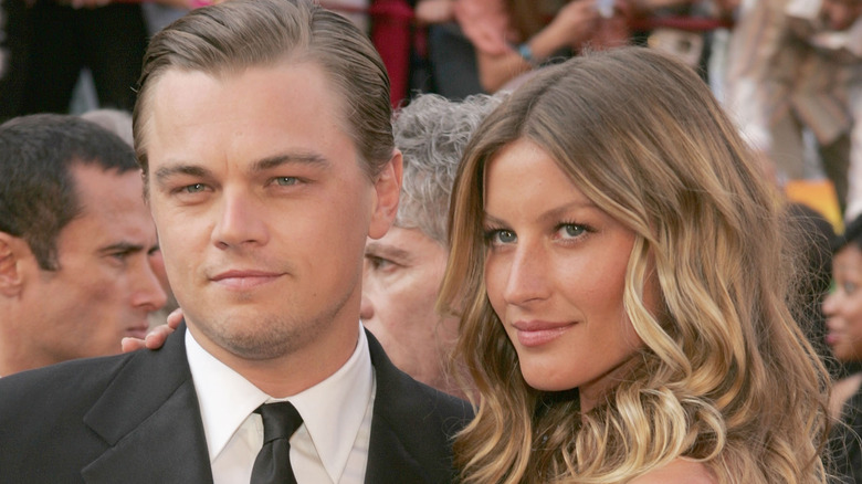 Leonardo DiCaprio and Gisele Bündchen posing