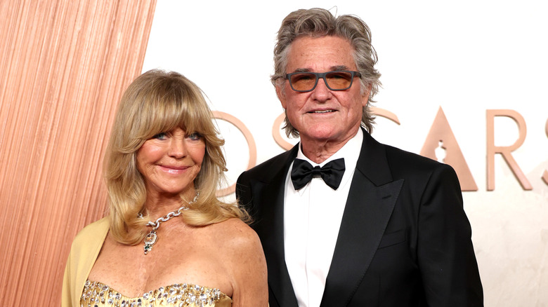 Goldie Hawn and Kurt Russell at the 2025 Oscars