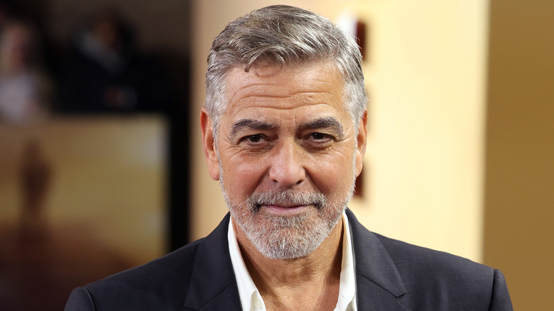 George Clooney wearing a suit