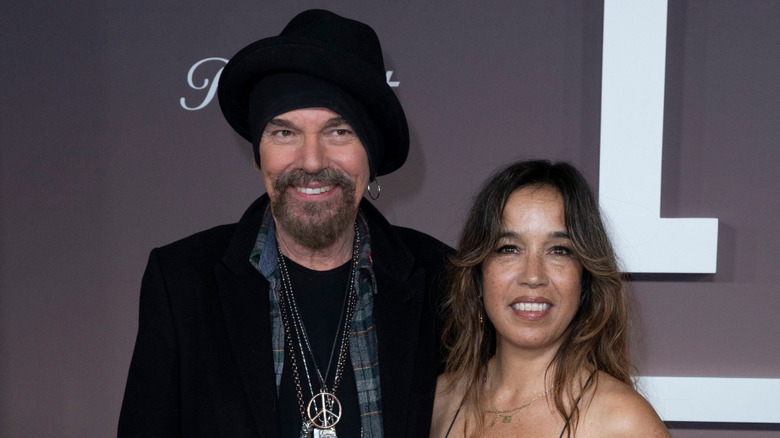 Billy Bob Thonrton and Connie Angland matching in black