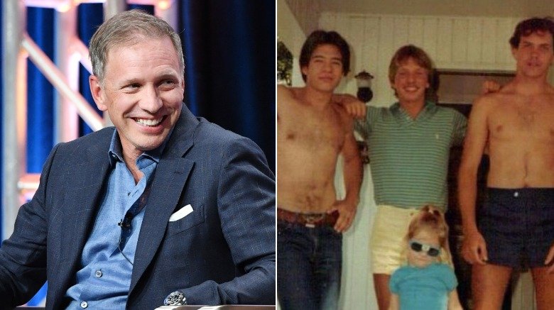 Glenn Stearns, daughter Charlene, and friends