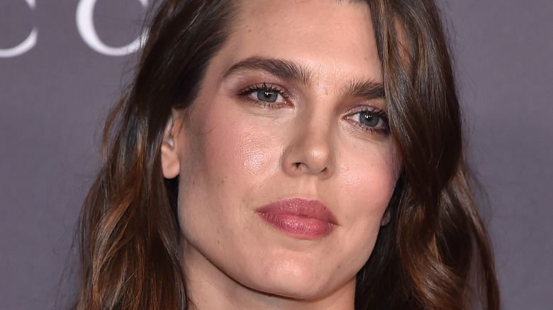 Charlotte Casiraghi poses on the red carpet