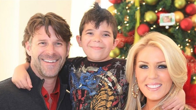 Gretchen Rossi with partner Slade Smiley and stepson Grayson