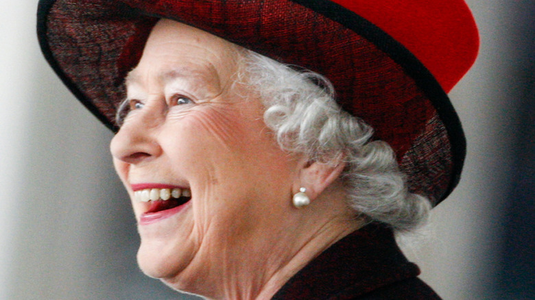 Queen Elizabeth II smiling