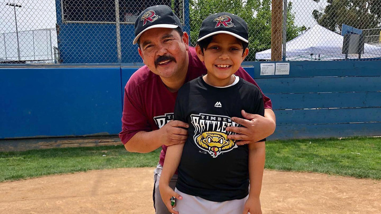 Guillermo Rodriguez with his son Benji