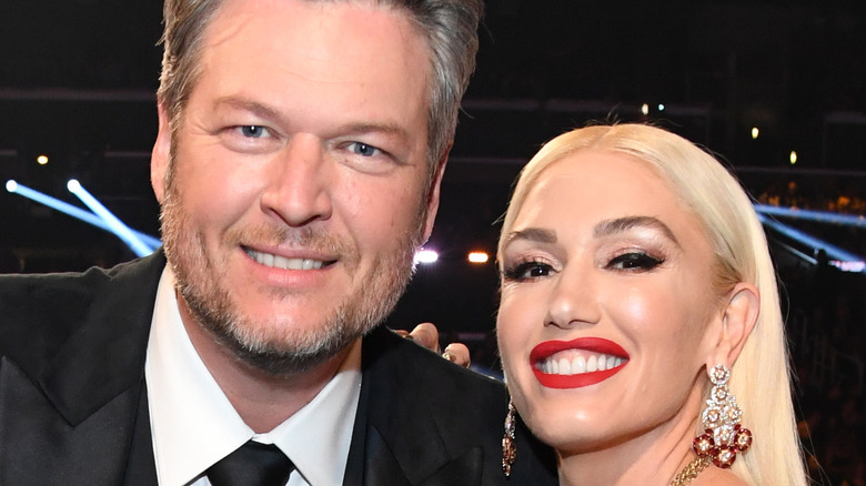 Blake Shelton and Gwen Stefani at the Grammys