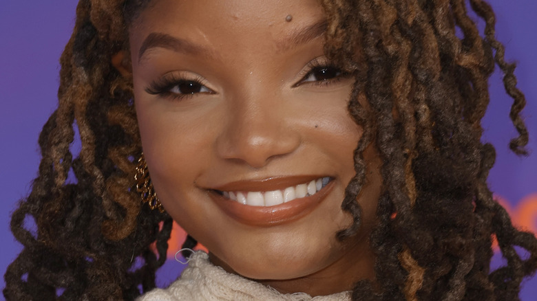 Halle Bailey smiling