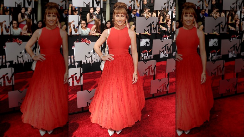 Nikki DeLoach red dress
